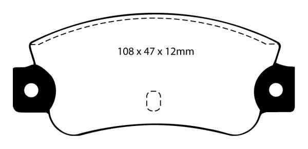 Blackstuff Ultimax2 brake pads, rear (DP501), Alfa / Fiat / Lancia